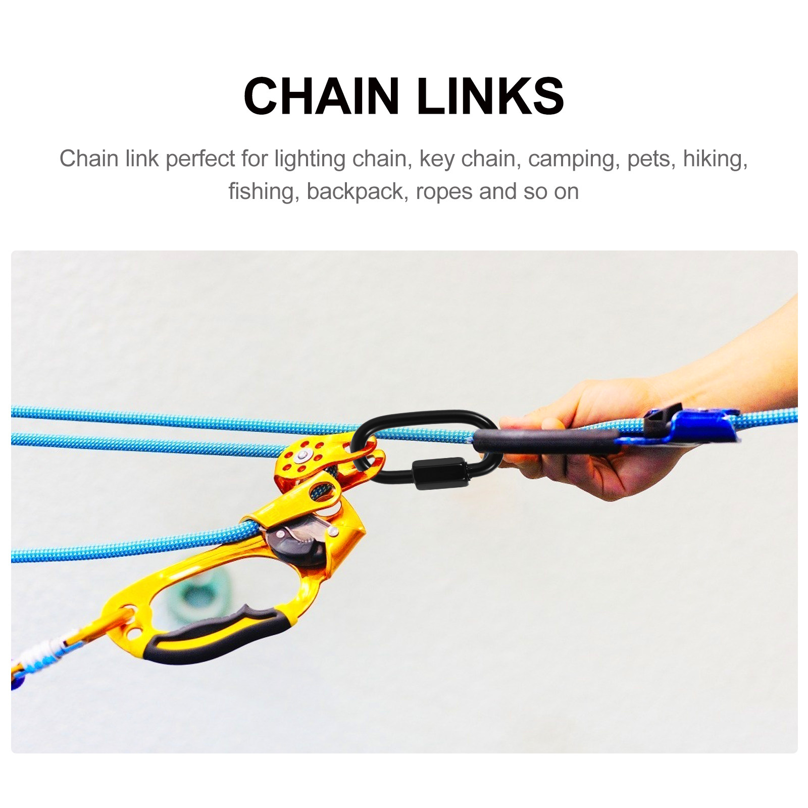 8개입, 빠른 연결이 가능한 검은색 스테인리스 스틸 로 - Chain Quick Link 리뷰 및 가격